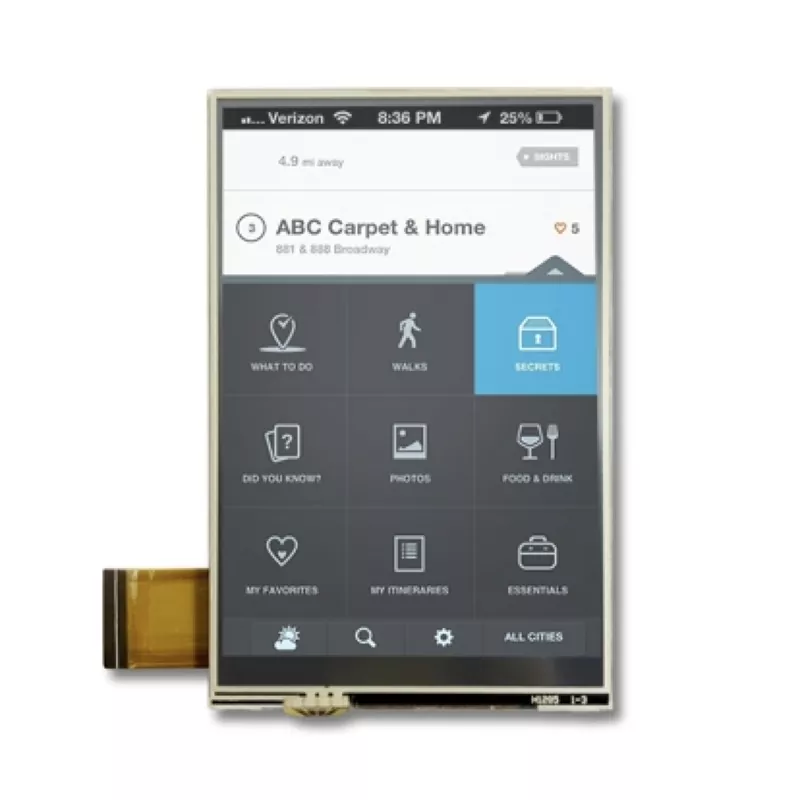 3.5 '' 320x480 प्रतिरोधक टच टीएफटी मॉड्यूल